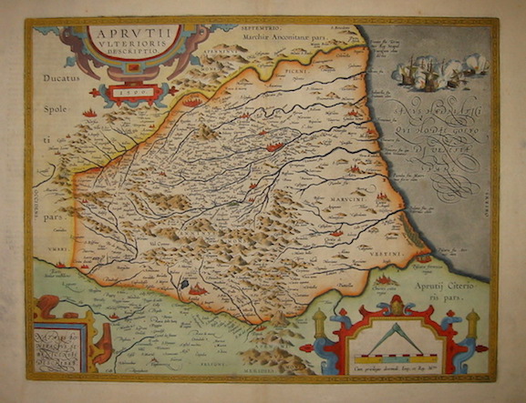 Ortelius Abraham (1528-1598) Aprutii ulterioris descriptio 1602 Anversa